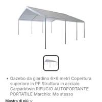 Gazebo 6x6 nuovo