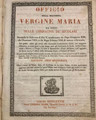 Officio della Beatissima Vergine Maria - 1833