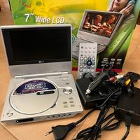 LG DP8821 - Lettore DVD Portatile 7” Wide LCD