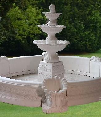 Fontana 6 conchiglie monumentale Ø .340