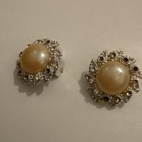 Orecchini con clips simil perla