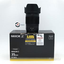 Nikon NIKKOR Z 35mm f/1.8 S Nital Pari al nuovo