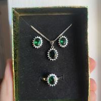 Set gioiello color smeraldo