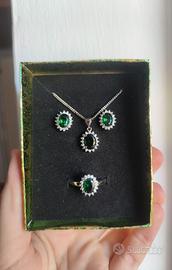 Set gioiello color smeraldo