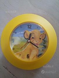 Orologio cameretta RE LEONE bambini casa DISNEY