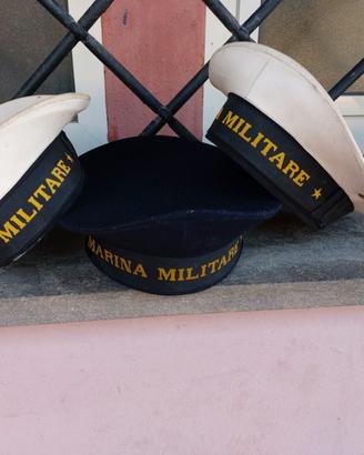 Set 3 cappelli vintage Marina Militare