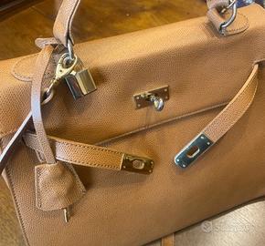 Borsa in pelle stile Hermés