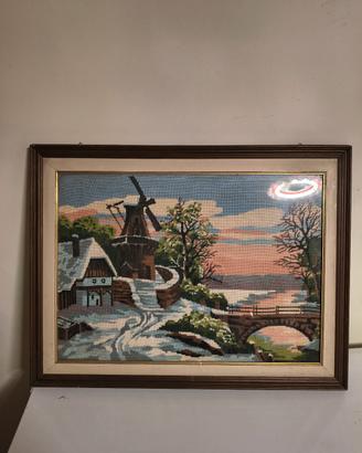 Quadro di paesaggio invernale 