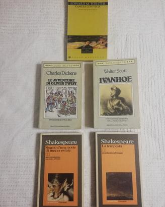 Set 5 Libri Classici Letteratura Inglese Vintage 