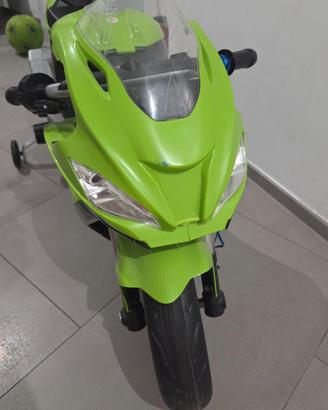 Moto elettrica per bambini – Verde – Usata pochiss