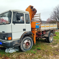 Autocarro fiat iveco 135-17 con gru effer
