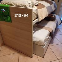 Letto a castello Doymos con scrivania estraibile