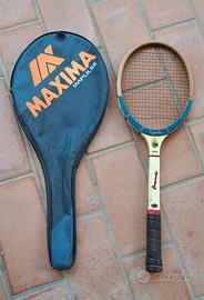 RACCHETTA DA TENNIS MAXIMA SUPERBA IN LEGNO