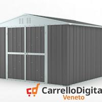 Box struttura lamiera Acciaio 327x307 grigio scuro