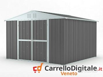 Box struttura lamiera Acciaio 327x307 grigio scuro