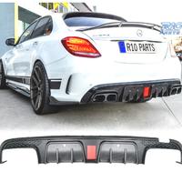 DIFFUSORE MERCEDES W205 14- LOOK BRABUS NERO