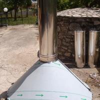 Cappa acciaio inox su misura per barbecue