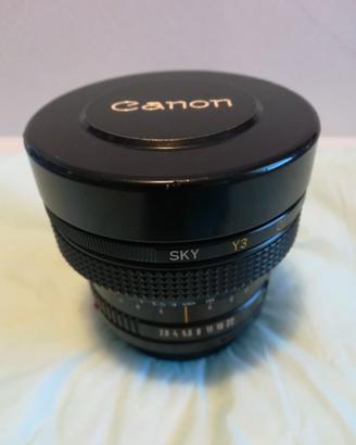obiettivo Canon FD 15 mm f:2,8 fisheye