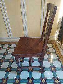 Sedie in noce massello