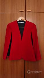 Elegante blazer/giacca a mantella  rosso Zara