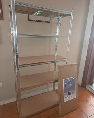 scaffale metallo 5 ripiani 