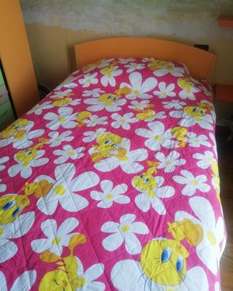 Trapunta leggera estiva Looney Tunes letto singolo