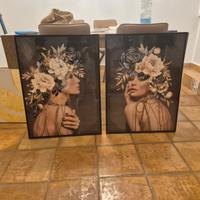 Quadri moderni volti donna