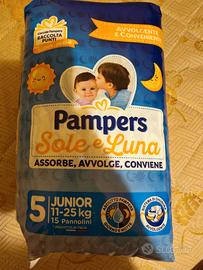  lotto di 6 pacchi Pampers sole e luna
