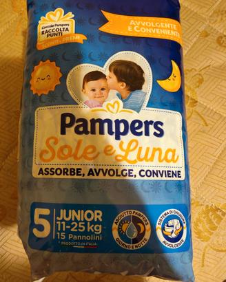  lotto di 6 pacchi Pampers sole e luna
