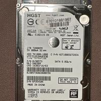 Hdd 1 tb HGST 2,5” 7200 rpm