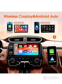 autoradio 2 din da 10.1 pollici con carplay