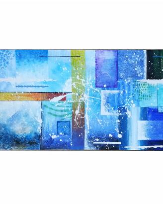 Quadro Moderno Astratto "Abissi di Luce"
