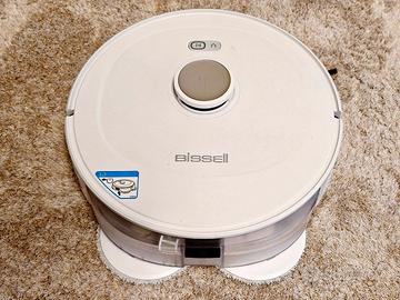 Robot aspirapolvere  lavapavimenti con mop rotanti