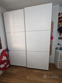 armadio scorrevole + letto singolo estraibile