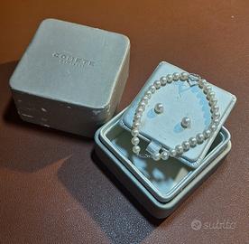 Comete gioielli oro bianco e perle 18 carati