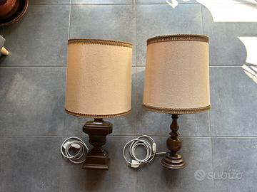 Coppia Lampade da tavolo in ottone anni 70-80