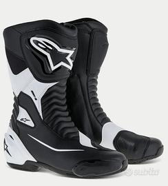 STIVALI MOTO ALPINESTARS SMX S BLACK/WHITE misura 