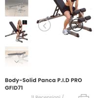 panca regolabile body solid 