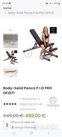 panca regolabile body solid 