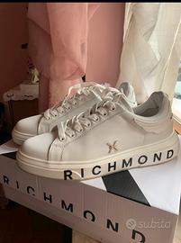 Sneakers John Richmond Bianche N.38.5- come nuove