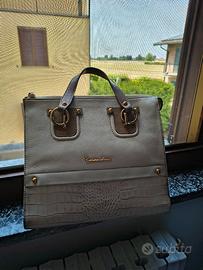 Borsa Braccialini beige in pelle