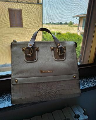 Borsa Braccialini beige in pelle