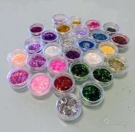 Glitter/strass decorativi per hobbistica/nail art