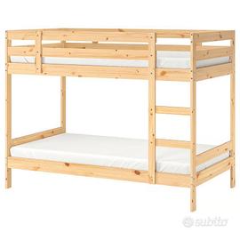Letto a castello IKEA MYDAL 90×200 completo di 2 m