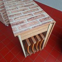 tavolo a ribalta + 4 sedie