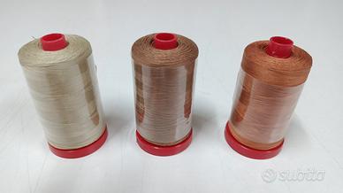 Lotto 50 spolette da 1000 metri di filo di cotone