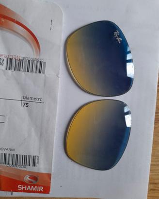 Coppia lenti sfumate blu Rayban 2140