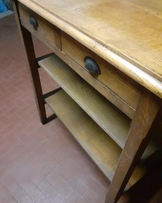 Tavolo scrittoio  in legno vintage