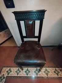 6 SEDIE VINTAGE IN LEGNO