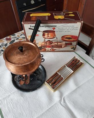 Servizio fondue bourguignonne  Lucifero anni 80